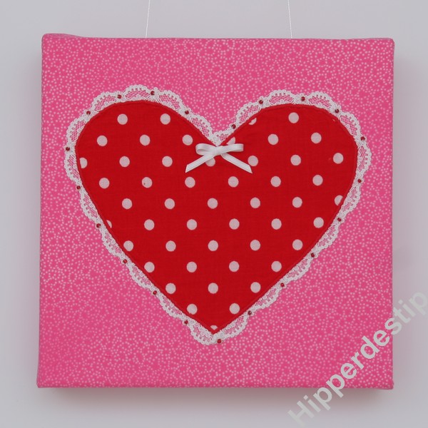 schilderijhartpolkadot