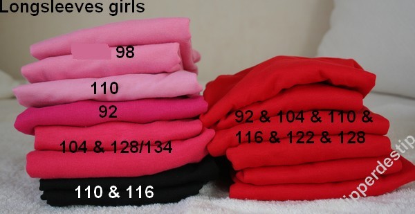 voorraad longsleeve meisjes