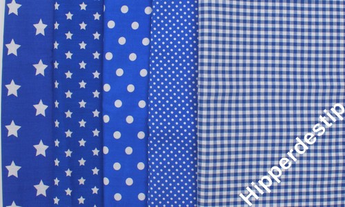 stoffen middenblauw