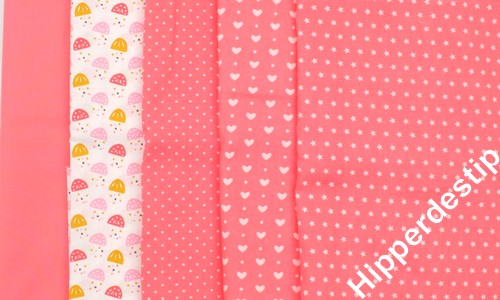 stoffen peach roze